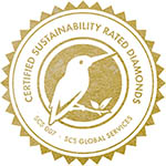 Logo Zertifikat für nachhaltige Diamanten
